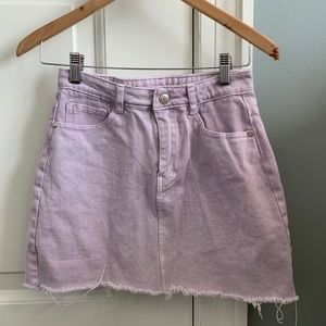 Purple jean skirt